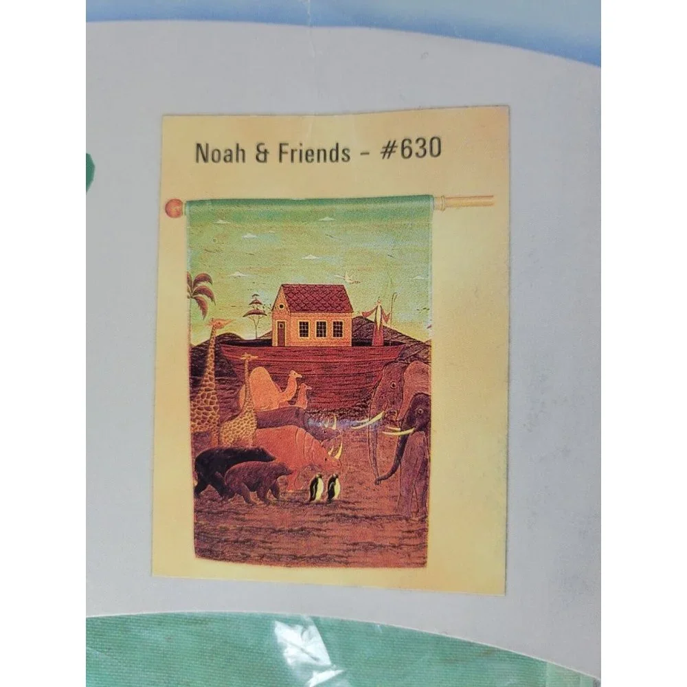 NIP Toland Art Yard Garden Flag Noah & Friends 630 Noahs Ark Warren Kimble 24x36
